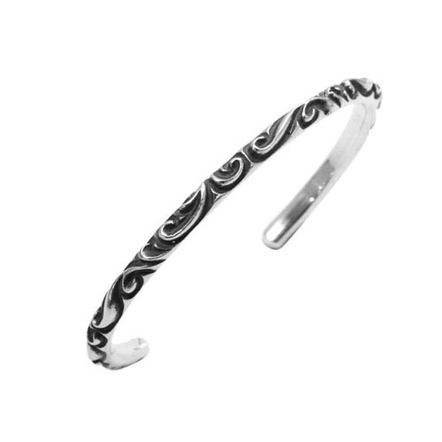 Chrome Hearts Roll Bangle 925 Sterling Silver